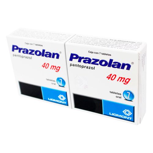 Tabletas Prazolan 40mg 2 Cajas de 7 Tabletas