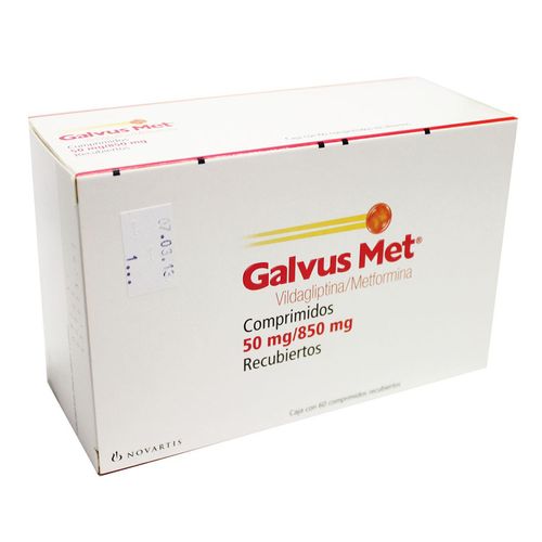 Comprimidos Galvus Met 50mg/850mg Caja con 60 Comprimidos