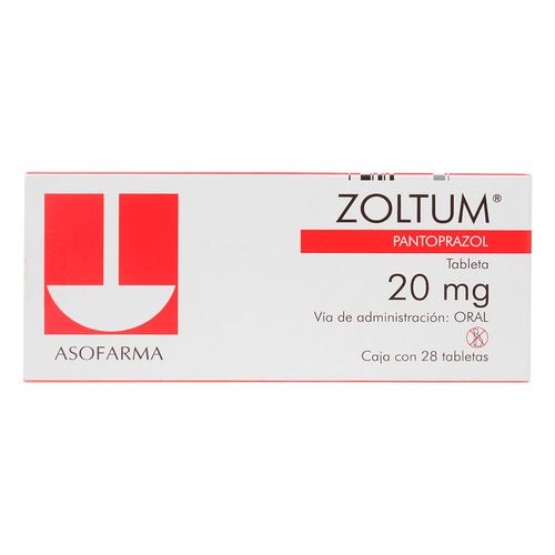 Tabletas Zoltum 20mg Caja con 28 Tabletas