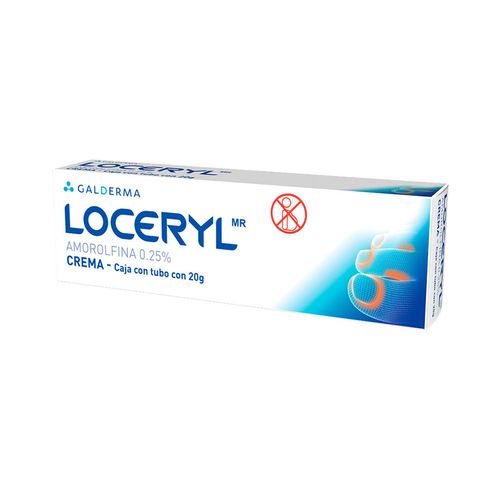 Crema Loceryl 0.25% Tubo con 20g