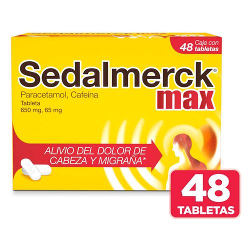 Tabletas Sedalmerck Max 48 Unidades