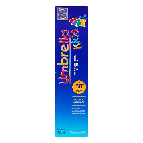 Protector Solar en Emulsión Umbrella Kids FPS 50+ Muy Alta Protección 120g