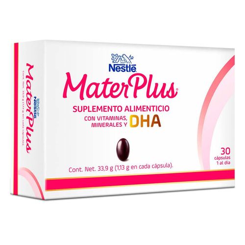 Suplemento Alimenticio Nestlé MaterPlus Caja con 30 Cápsulas