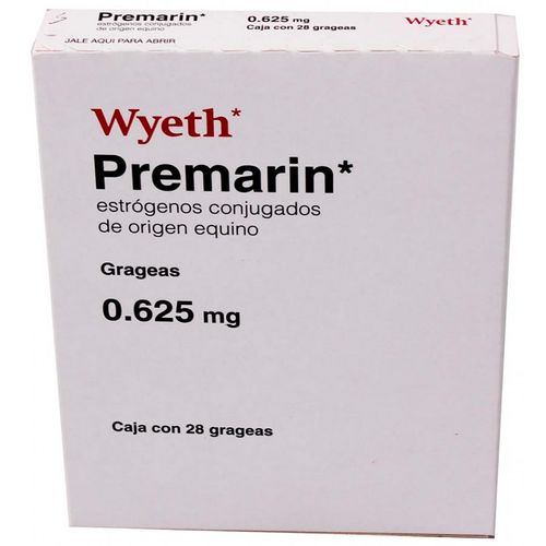 Tabletas Premarin 0.625mg Caja con 28 Tabletas