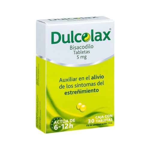 Tabletas Dulcolax 5mg Laxante Caja con 30 Tabletas