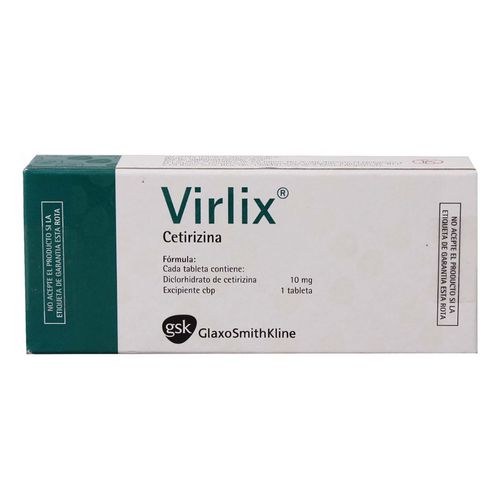 Tabletas Virlix 10mg Caja con 20 Tabletas