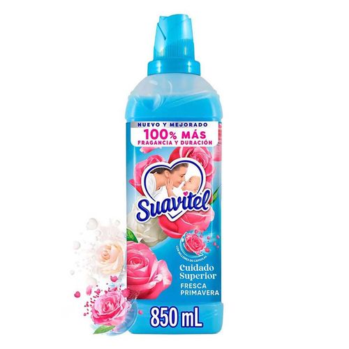 Suavizante de Telas Suavitel Cuidado Superior Fresca Primavera 850ml