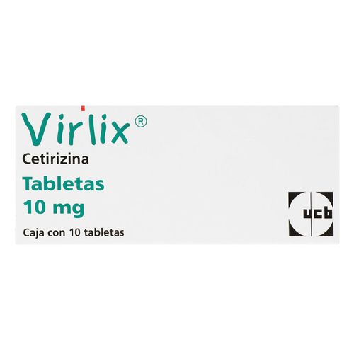 Tabletas Virlix 10mg Caja con 10 Tabletas