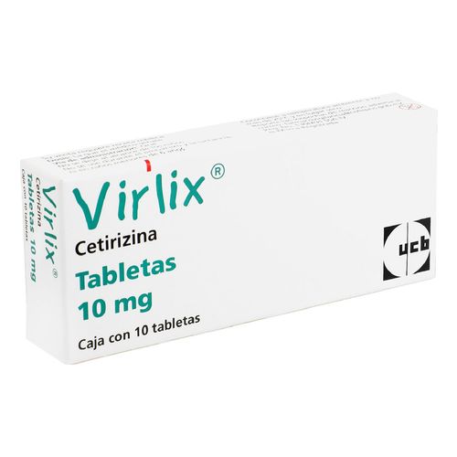 Tabletas Virlix 10mg Caja con 10 Tabletas
