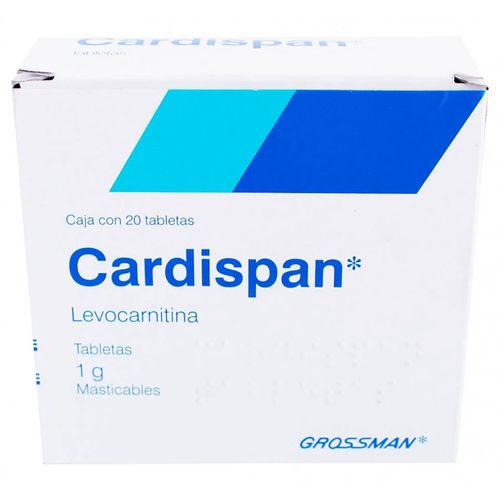 Tabletas Masticables Cardispan 1g Caja con 20 Tabletas