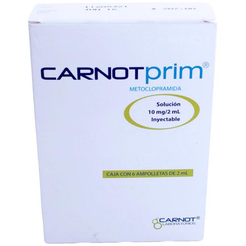 Solución Inyectable Carnotprim Caja con 6 Ampolletas de 2ml