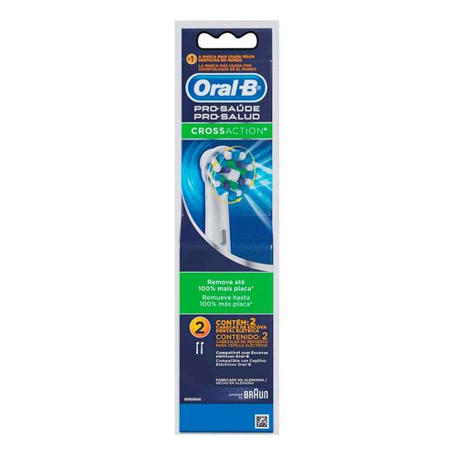 Cabezales de Repuesto para Cepillo de Dientes Eléctrico Oral-B Cross Action 2 Unidades