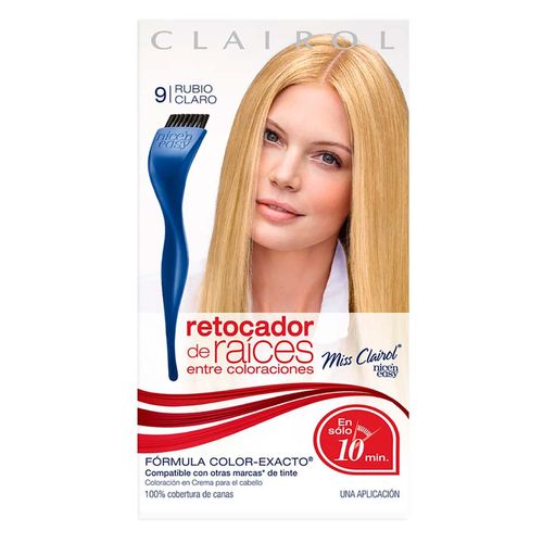 Tinte Retoque de Raíz Permanente Miss Clairol 9 Rubio Claro
