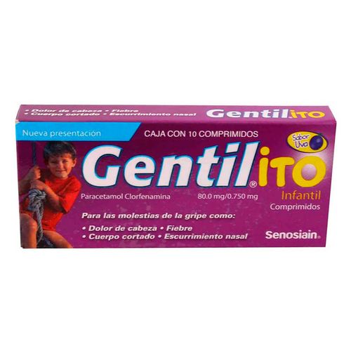 Comprimidos Gentil Ito Infantil Caja con 10 Comprimidos