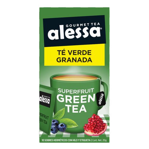 Té Gourmet Alessa Superfruitgreen Tea 10 Sobres 20g