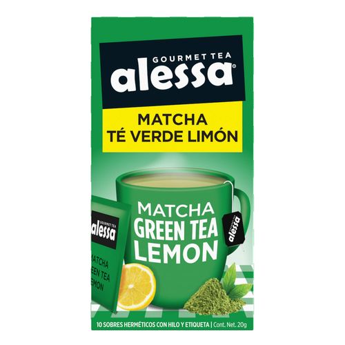 Té Gourmet Alessa Matchagreen Tea Lemon 10 Sobres 20g