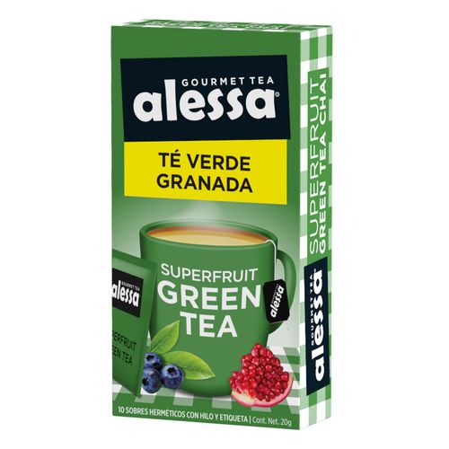 Té Gourmet Alessa Superfruitgreen Tea 10 Sobres 20g