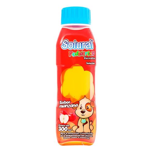 Bebida con Electrolitos Solural Pediátrico Sabor Manzana 300ml