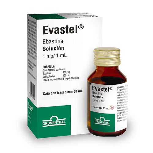 Solución Evastel 1mg/1ml Frasco con 60ml