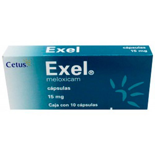Cápsulas Exel 15mg Caja con 10 Cápsulas