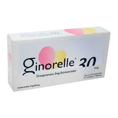 Comprimidos Ginorelle 3mg/30mcg Caja con 28 Comprimidos