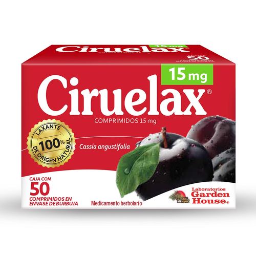Comprimidos Ciruelax Laxante Caja con 50 Comprimidos