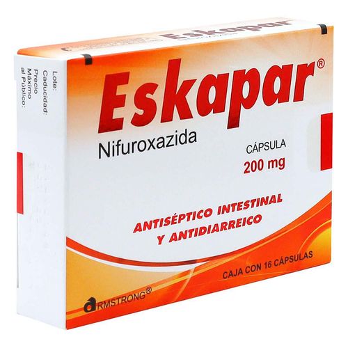 Cápsulas Eskapar de 200mg con 16 Cápsulas