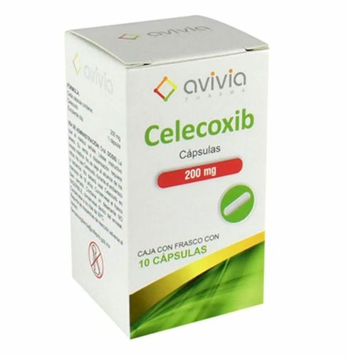 Cápsulas Genéricas Celecoxib 200mg Frasco con 10 Cápsulas