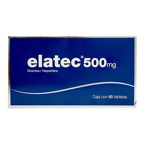 Tabletas Elatec 500mg Caja con 60 Tabletas
