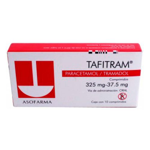 Tabletas Tafitram 325mg/37.5mg Caja con 10 Tabletas