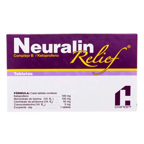 Tabletas Neuralin Relief Caja con 20 Tabletas
