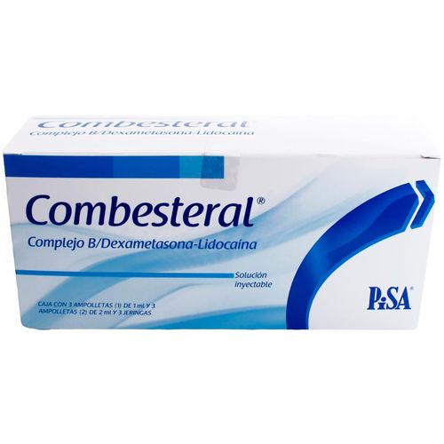 Solución Inyectable Combesteral 3 Ampolletas 1ml, 3 Ampolletas 2ml y 3 Jeringas