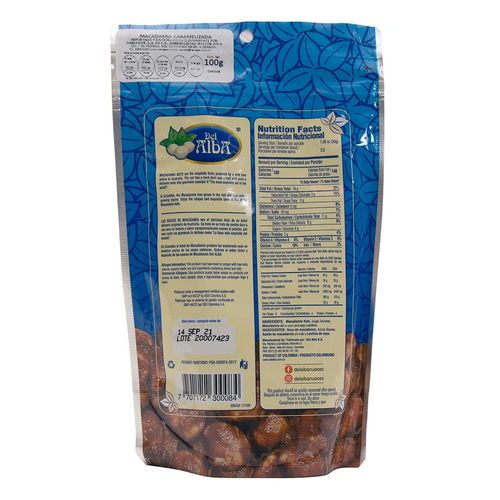 Nuez Del Alba de Macadamia Caramelizada 100g