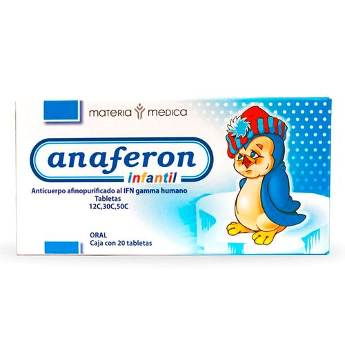 Tabletas Anaferon Infantil 12C/30C/50C Caja con 20 Tabletas