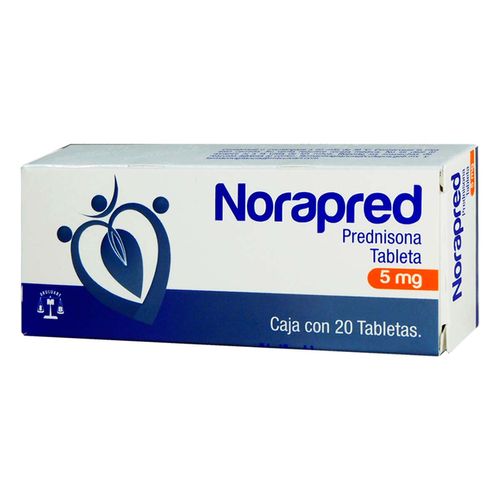 Tabletas Genéricas Prednisona 5mg Caja con 20 Tabletas