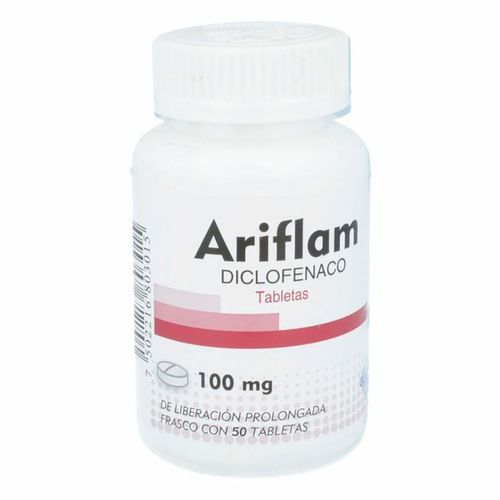 Tabletas Genéricas Diclofenaco 100mg Frasco con 50 Tabletas