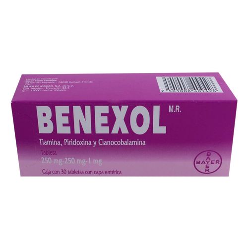 Tabletas Benexol Caja con 30 Tabletas
