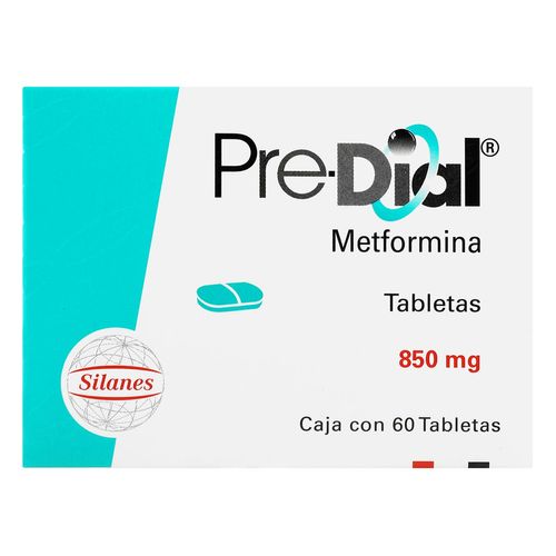 Tabletas PreDial 850mg Caja con 60 Tabletas
