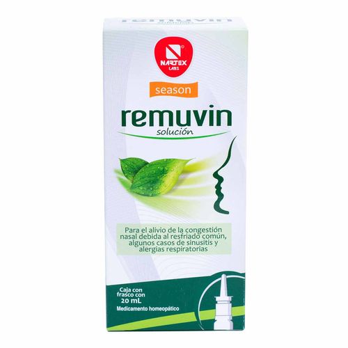 Solución Nasal Nartex Remuvin 20ml