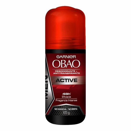 Desodorante Antitranspirante en Roll On Garnier Obao For Men Active 65g