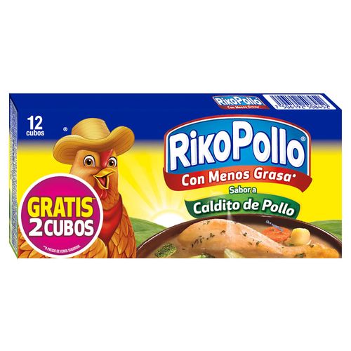 Consome De Pollo RikoPollo 12 Cubos 132g