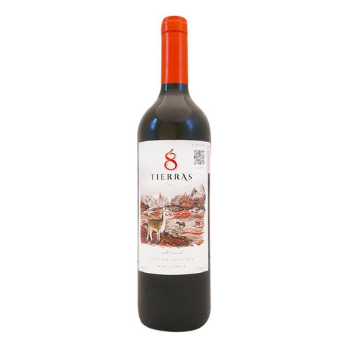 Vino Tinto 8 Tierras Caber Sauv Ch 750ml