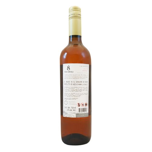 Vino Rosado 8 Tierras Semi Dulce 750ml