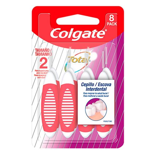 Cepillo Colgate Interdental 1 Paquete con 8 Piezas