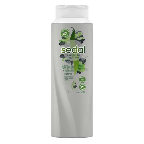 Shampoo Sedal Purificación e Hidratación Carbón Activado y Aloe 620 ml