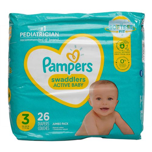 Pañal Pampers Unisex E3 26 Pieza