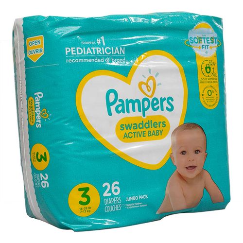 Pañal Pampers Unisex E3 26 Pieza