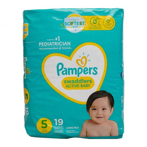 Pañal Pampers Unisex E5 19 Pieza
