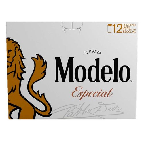 Cerveza Modelo Especial Bote 12 Piezas de 330ml