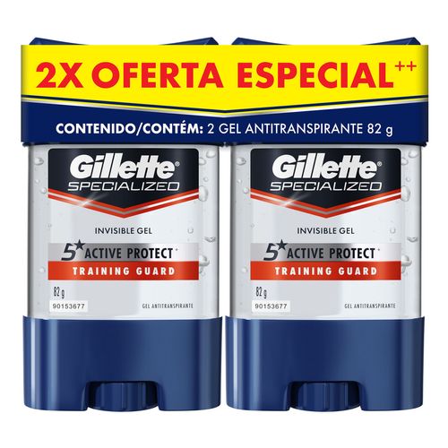 Antitranspirante en Gel Invisible Gillette Specialized Training Guard 82g 2 Unidades